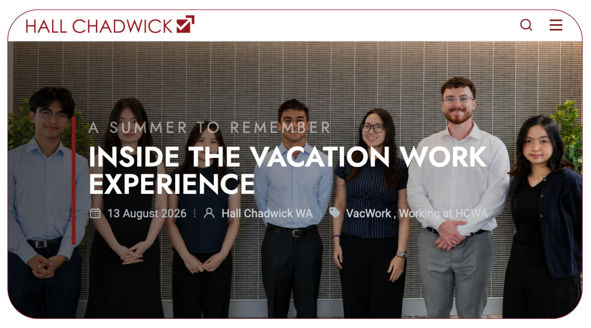 Inside the Vacation Work Experience Insight
