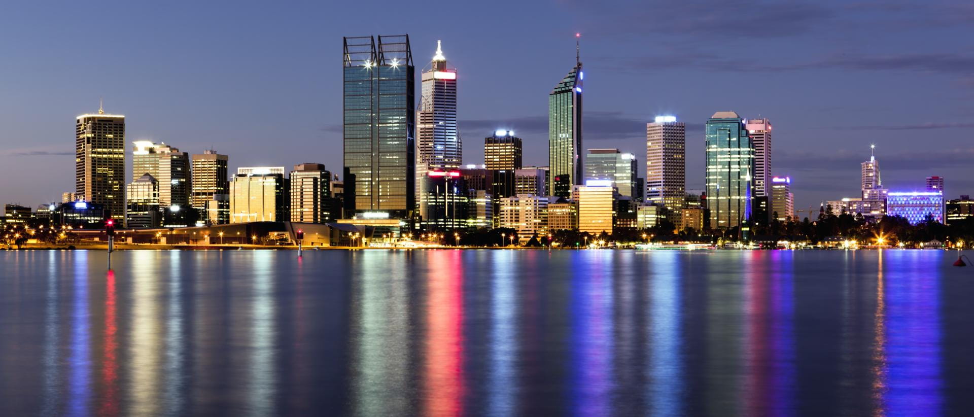 Perth city at nighttime